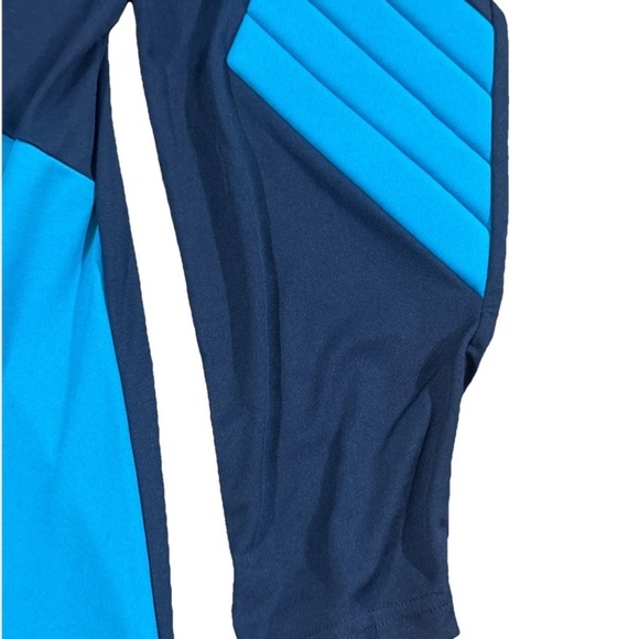 Adidas Goalkeeper Jersey Mens Navy / Bold Aqua Elbow Pads Aeroready Soccer Large - Picture 4 of 4